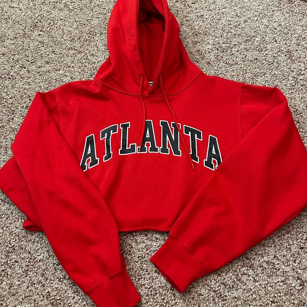 Fashion nova cropped Atlanta hoodie